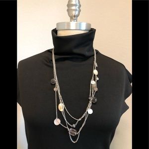 Ann Taylor Loft Multi Strand & Bead Necklace